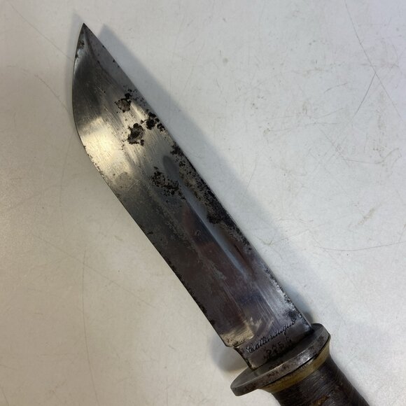 Vintage WWII Cattaraugus 225Q Quartermaster Fighting Knife Original With Sheath - Picture 4 of 13